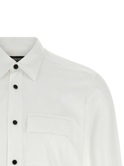 Kiton White Cotton Blouse