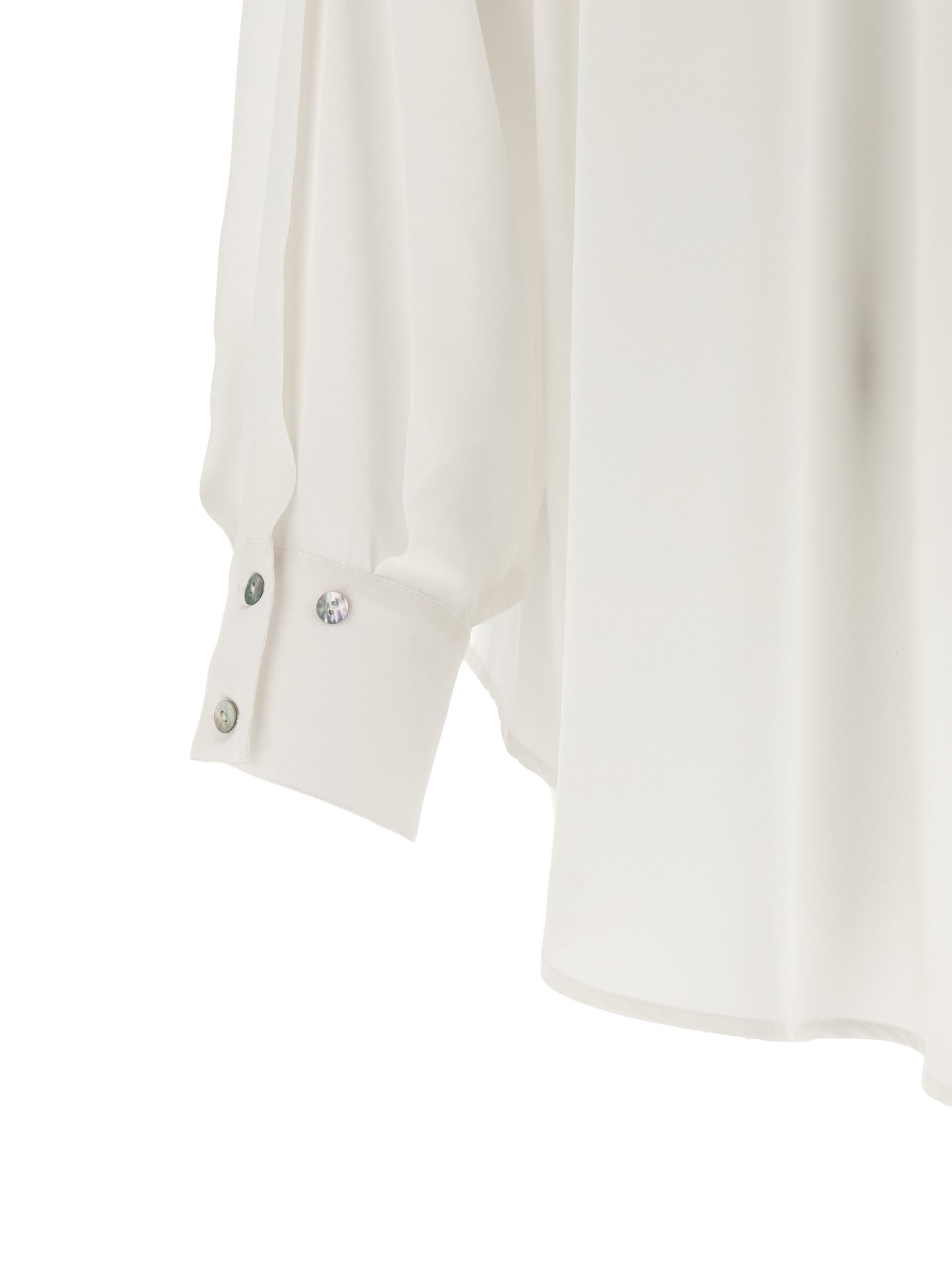 DI.LA3 PARI' White Silk Blouse