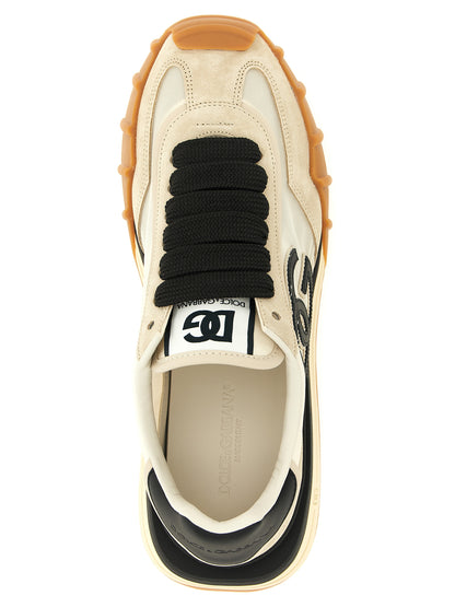 Dolce & Gabbana Black Calfskin Athletic Sneakers