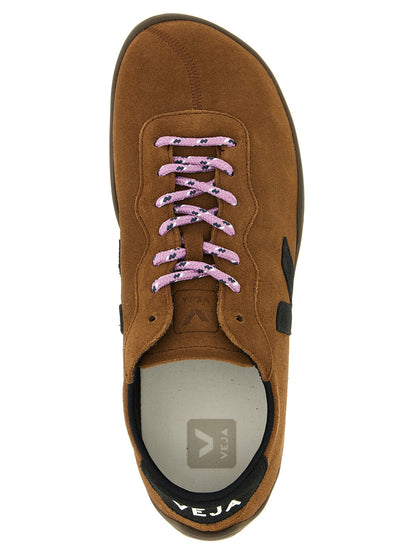 Veja Brown Calfskin Low Top Sneakers