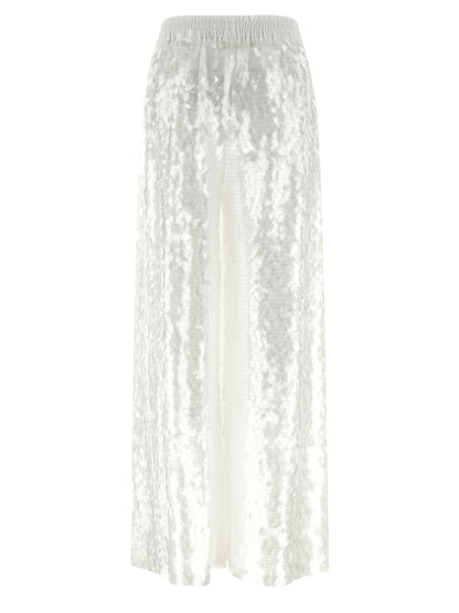 Norma Kamali White Nylon Casual Pants