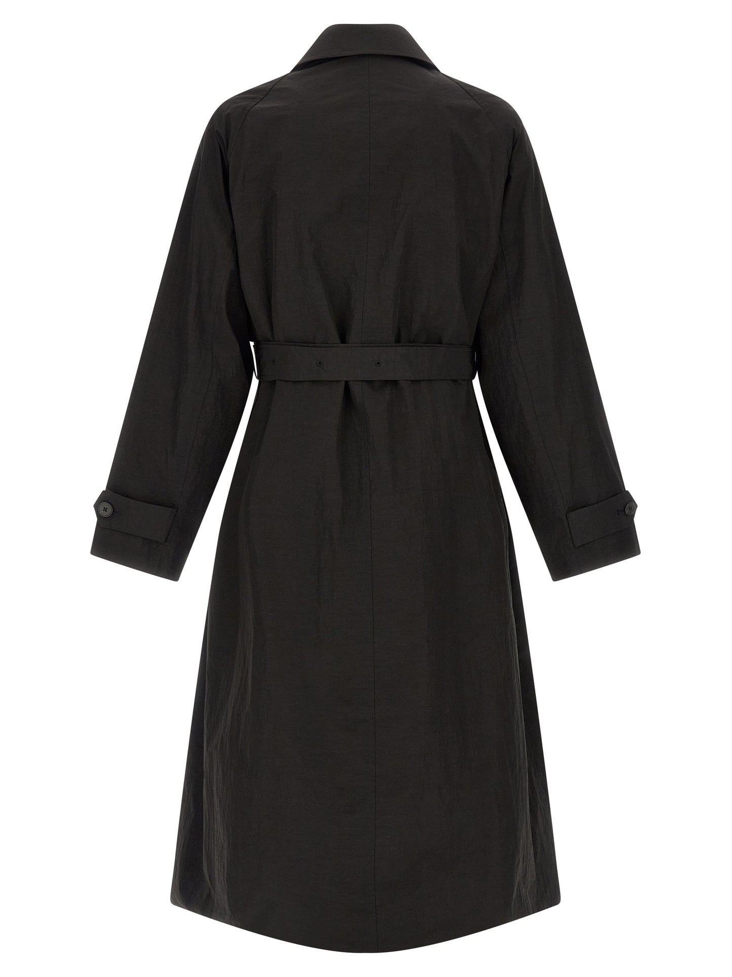 SSSTEIN Black Polyester Coat