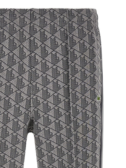 Lacoste Gray Polyester Joggers (Workout Pants)