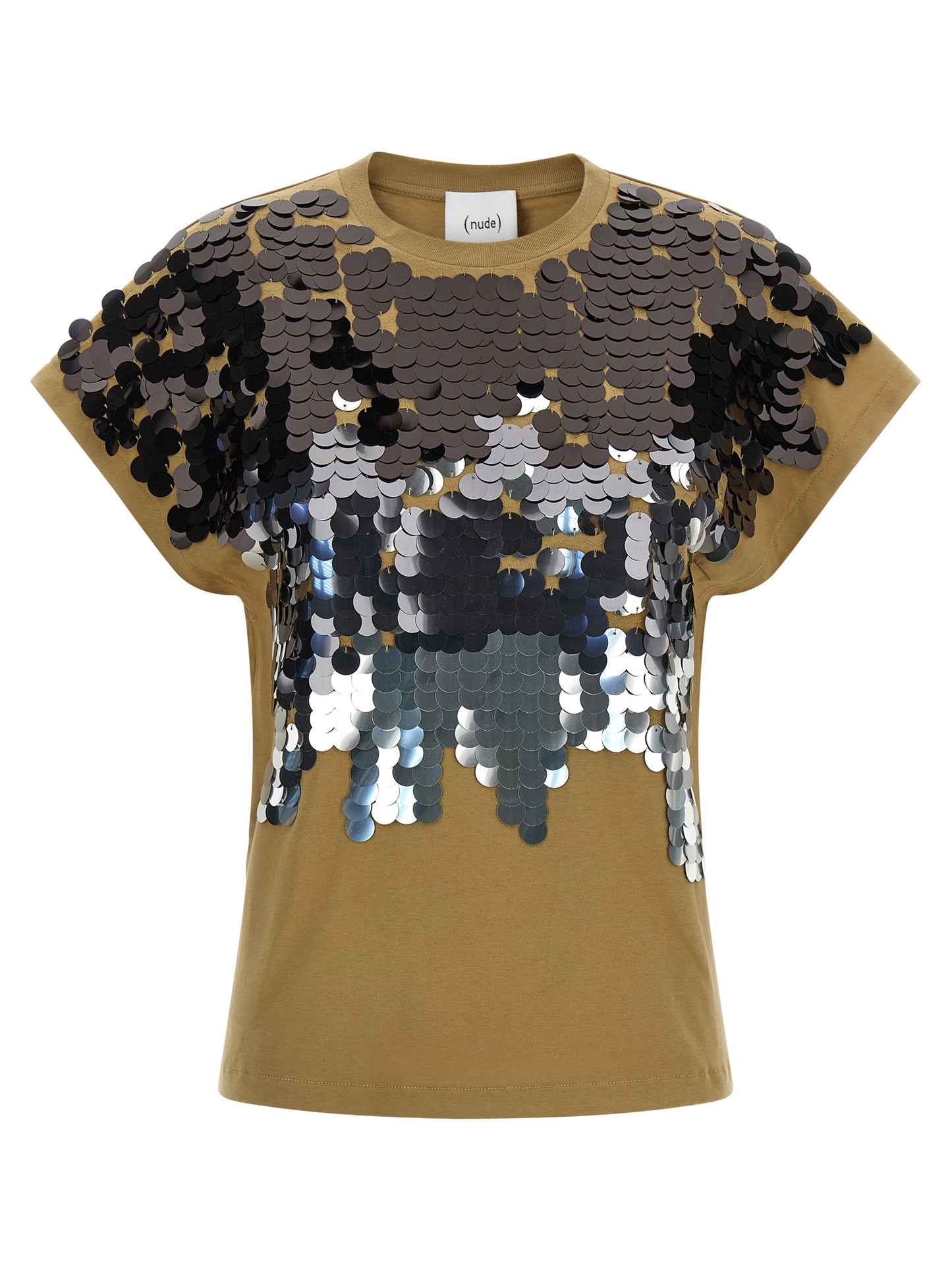 NUDE Brown Cotton T-Shirt
