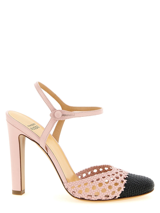 Francesco Russo Multicolor Goatskin High Heel Pumps