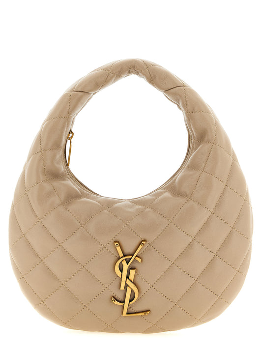 Quilted Handbag by Saint Laurent for women in lamb leather beige & signature features a exquisite silhouette, showcasing a secure zipper and exquisite with versatile handle for a exquisite finish.