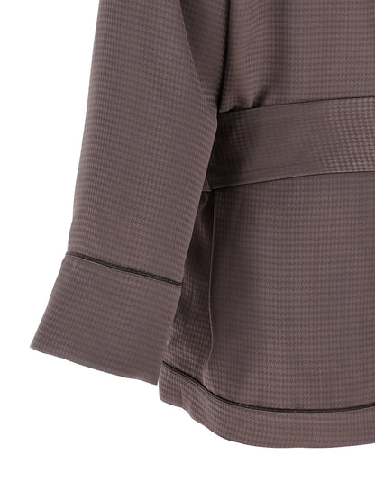 The Attico Purple Viscose Blazer