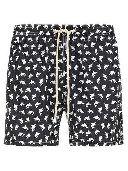 MC2 Saint Barth Bicolor Polyester Swim Shorts