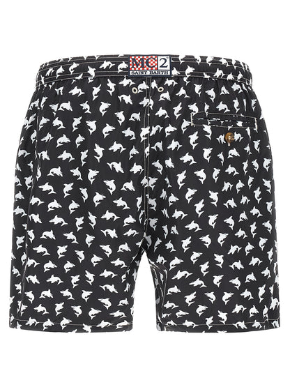 MC2 Saint Barth Bicolor Polyester Swim Shorts