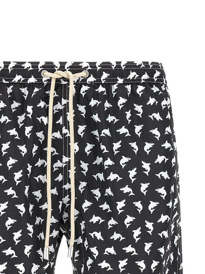 MC2 Saint Barth Bicolor Polyester Swim Shorts