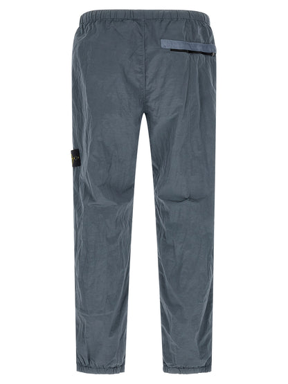 Stone Island Blue Polyamide Joggers (Workout Pants)