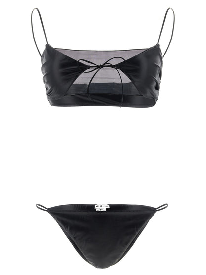 ALLIS Black Polyester Bikini