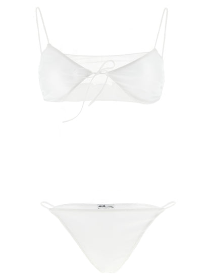 ALLIS White Polyester Bikini