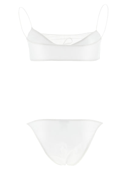 ALLIS White Polyester Bikini
