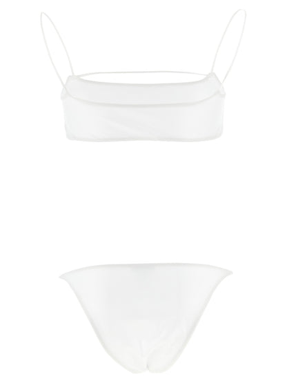 ALLIS White Polyester Bikini