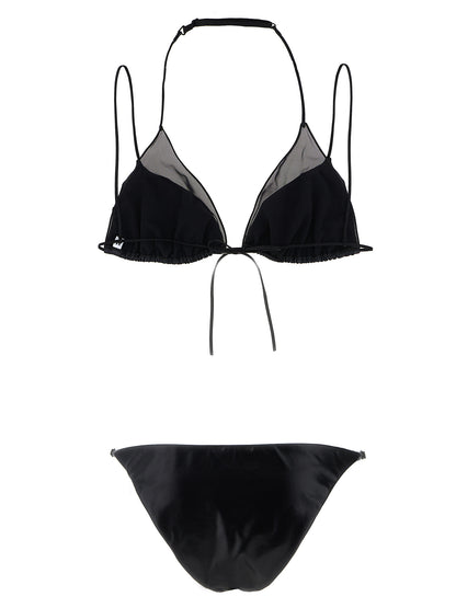 ALLIS Black Polyester Bikini