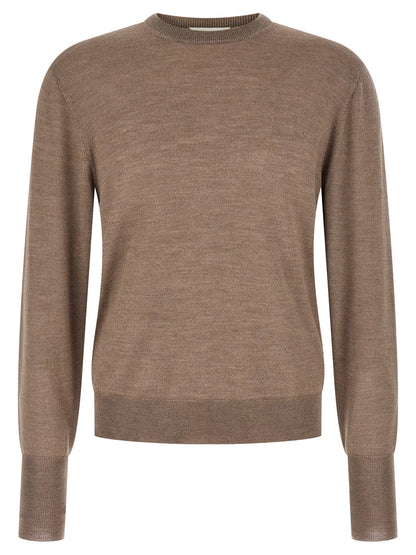 MA'RY'YA Gray Virgin Wool Cardigan