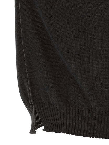 MA'RY'YA Black Cotton Cardigan
