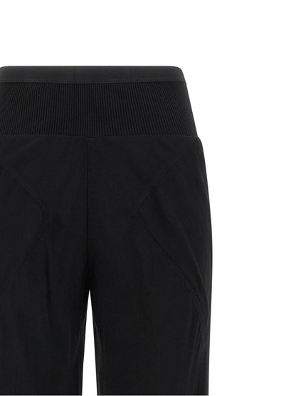 Rick Owens Black Silk Flared Pants