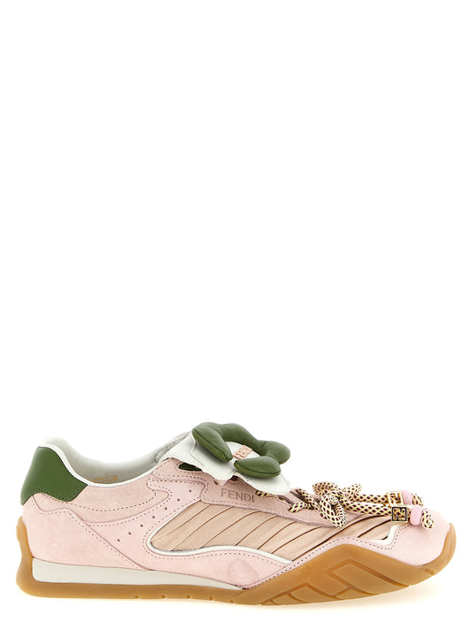 Fendi Multicolor Calfskin Athletic Sneakers