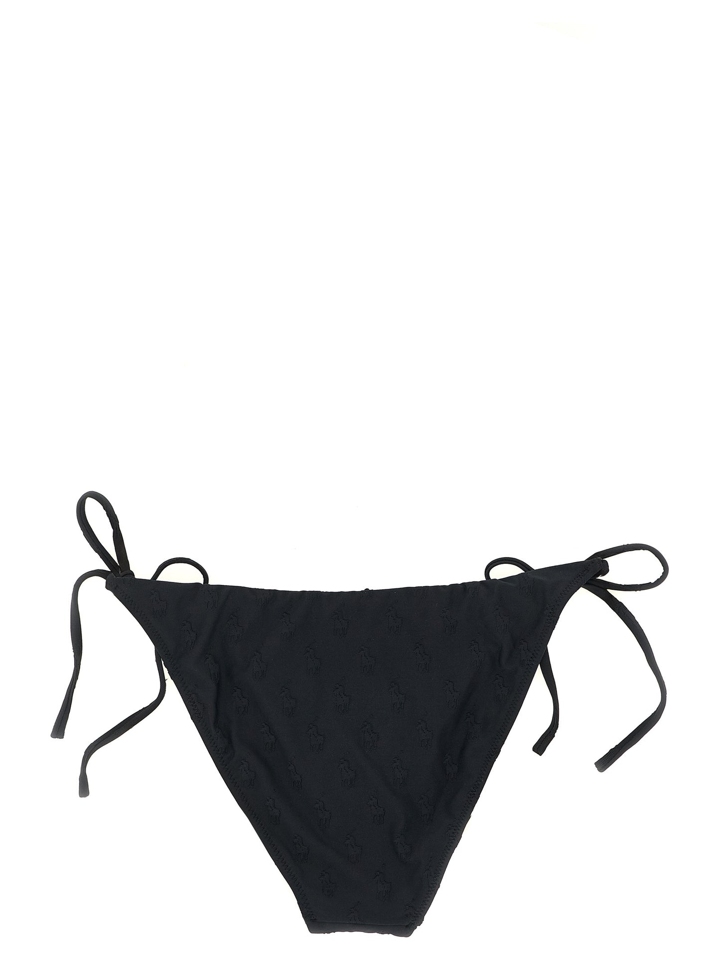 Polo Ralph Lauren Black Recycled Polyester Bikini