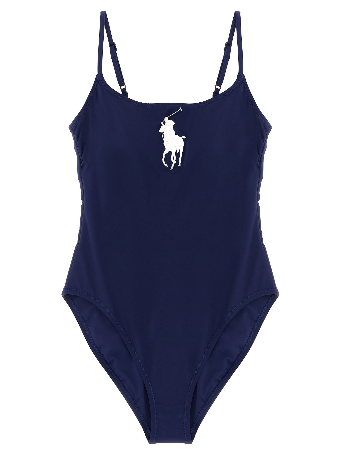 Polo Ralph Lauren Blue Nylon One-Piece Swimsuit