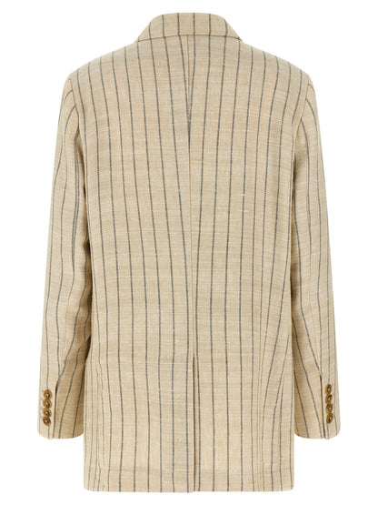 Blazé Milano Beige Cotton Blazer