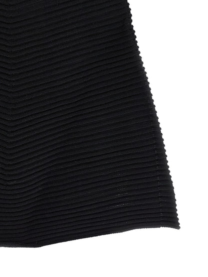 Issey Miyake Black Polyester Short Dress