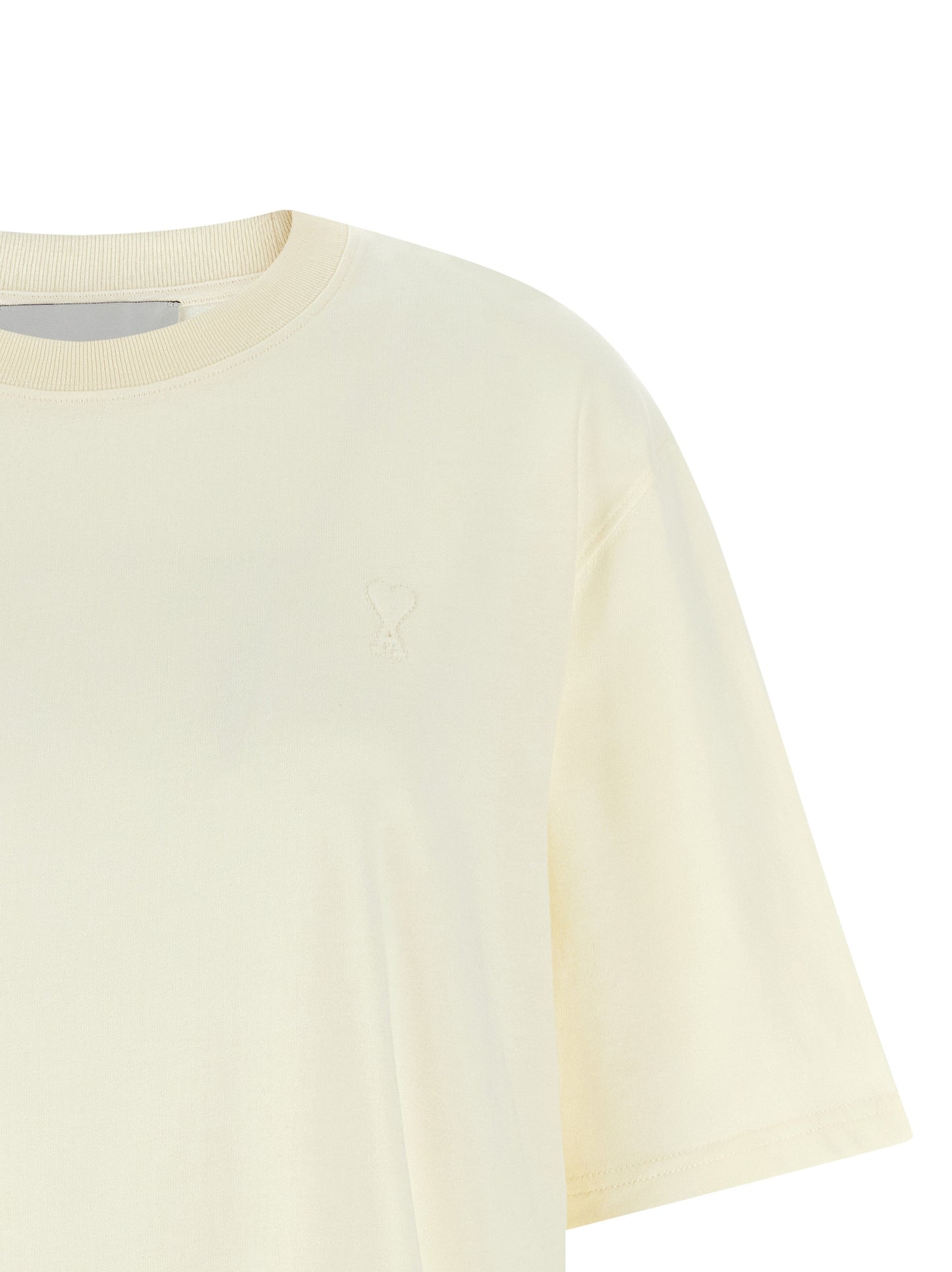 Ami Paris White Cotton T-Shirt