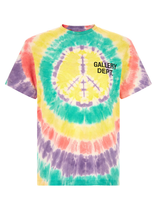 T-Shirt by GALLERY DEPT. for men in cotton gradient, multicolor, tie-dye & print showcases a fashionable silhouette, elegantly detailed with a fashionable short-sleeve and crew neckline for a sophisticated, high-fashion look.