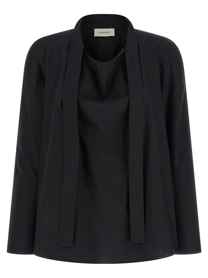 Lemaire Black Cotton Blouse