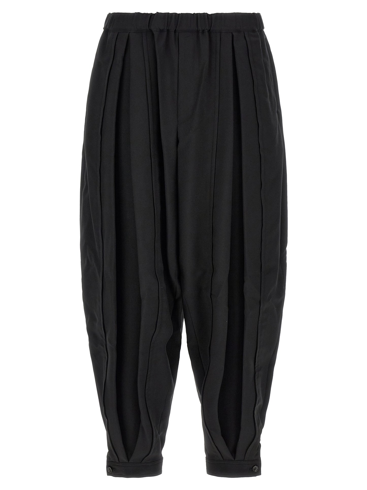 Comme Des Garçons Black Polyester Casual Pants