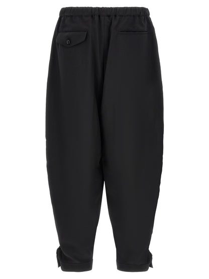 Comme Des Garçons Black Polyester Casual Pants