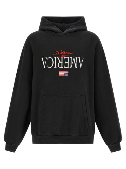 WILLY CHAVARRIA Black Cotton Sweatshirt