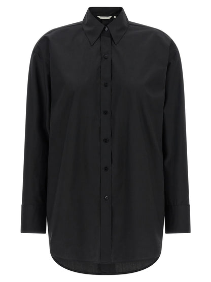 XACUS Black Cotton Blouse