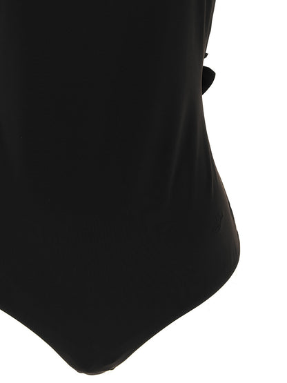 One-Piece Swimsuit by Jacquemus for women in stretch polyamide black features an magnificent silhouette that beautifully showcases the elegant Women's Stretch Polyamide One-Piece Swimsuit design with a magnificent fit.