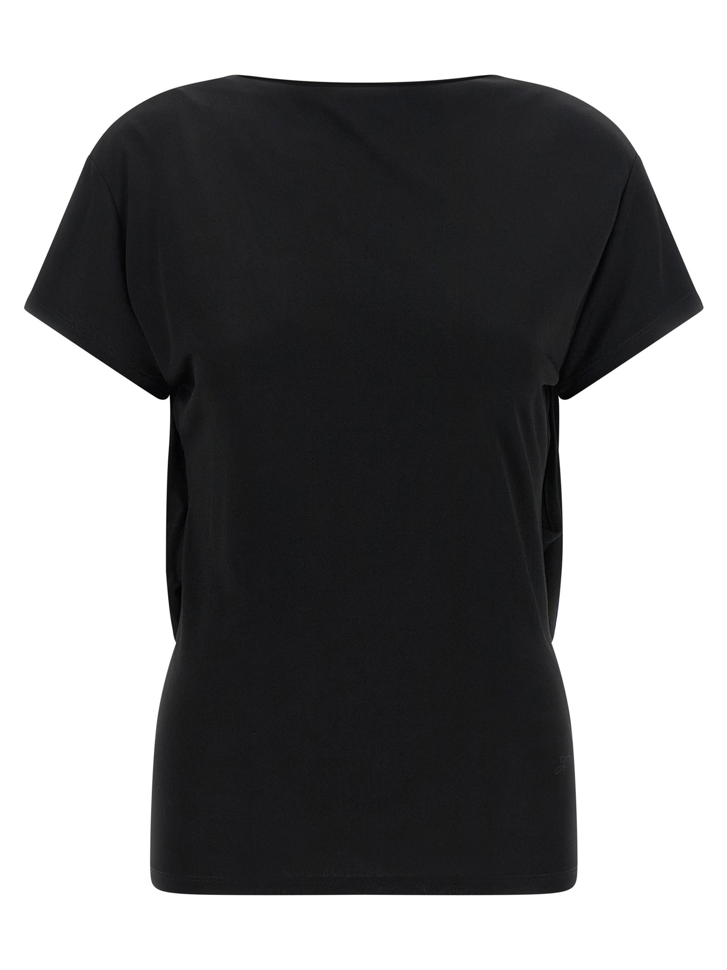 Jacquemus Black Viscose T-Shirt