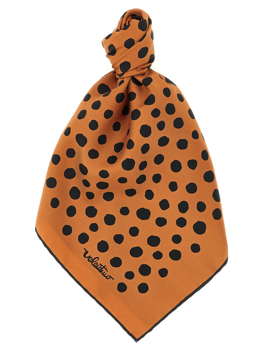 Valentino Garavani Silk Scarf - Brown Patterned
