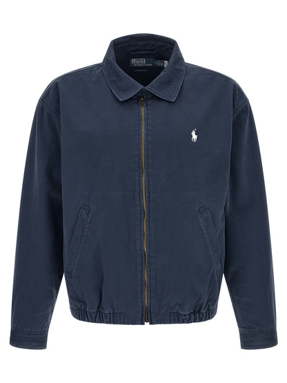 Polo Ralph Lauren Blue Cotton Full-Length Jacket