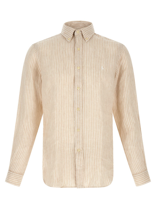 Polo Ralph Lauren Beige Linen Blouse