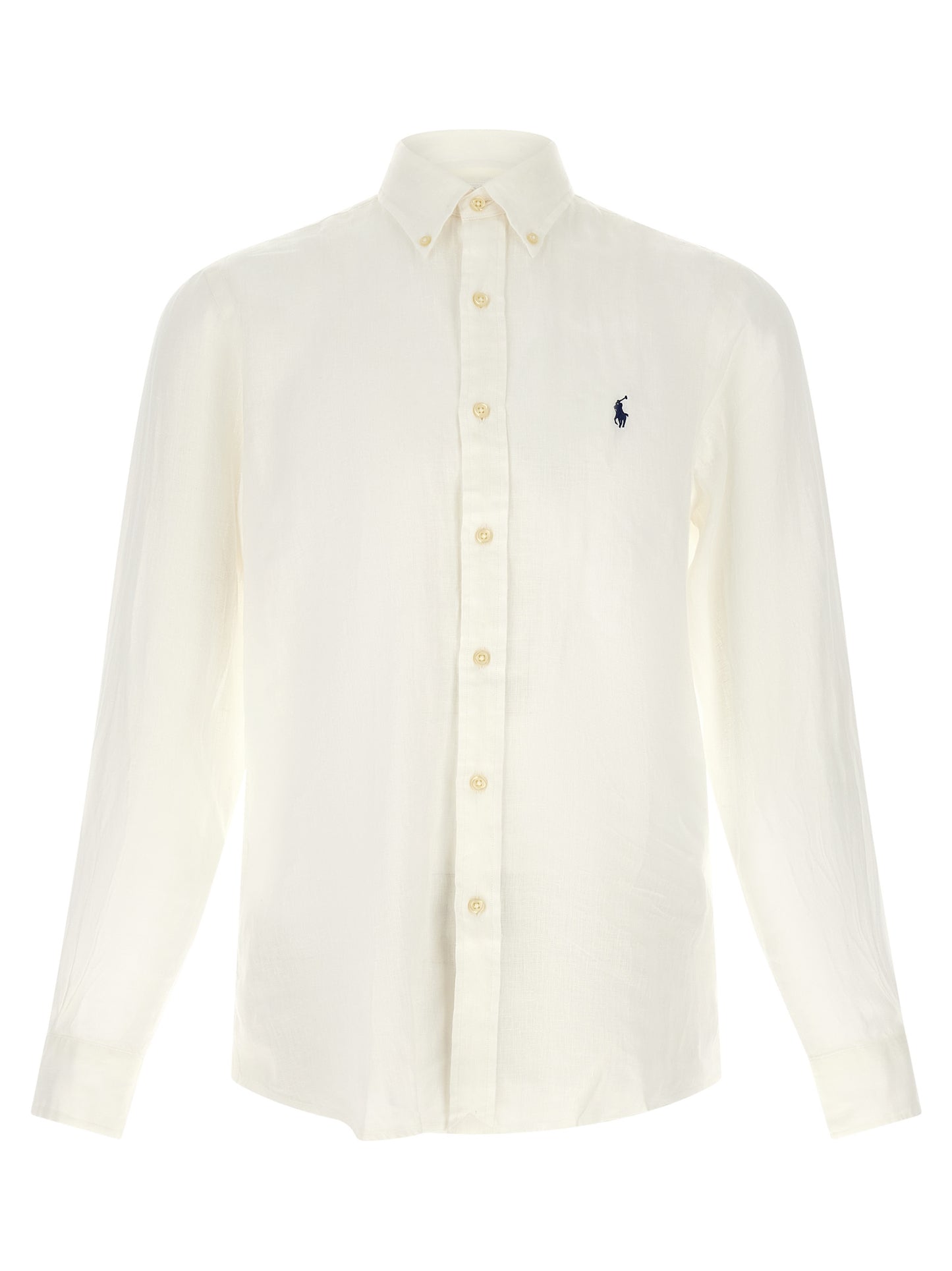 Polo Ralph Lauren White Linen Blouse