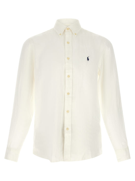 Polo Ralph Lauren White Linen Blouse