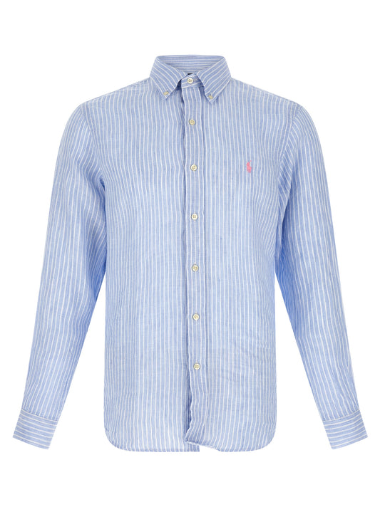 Polo Ralph Lauren Blue Linen Blouse
