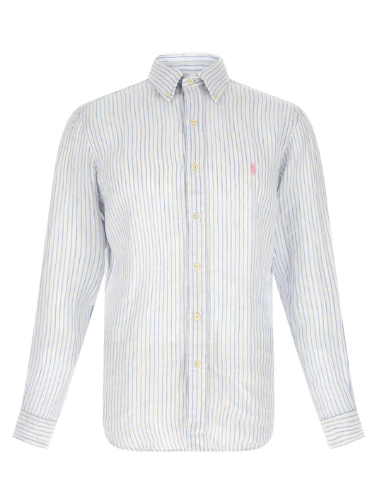Polo Ralph Lauren Blue Linen Blouse
