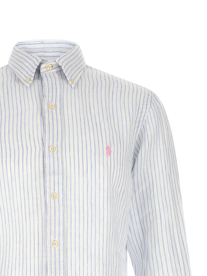 Polo Ralph Lauren Blue Linen Blouse