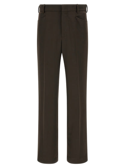 SECOND/LAYER Brown Polyester Casual Pants