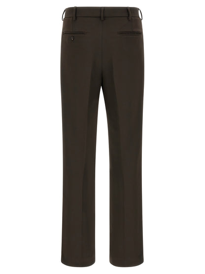 SECOND/LAYER Brown Polyester Casual Pants