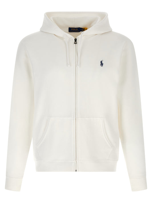 Polo Ralph Lauren White Cotton Sweatshirt