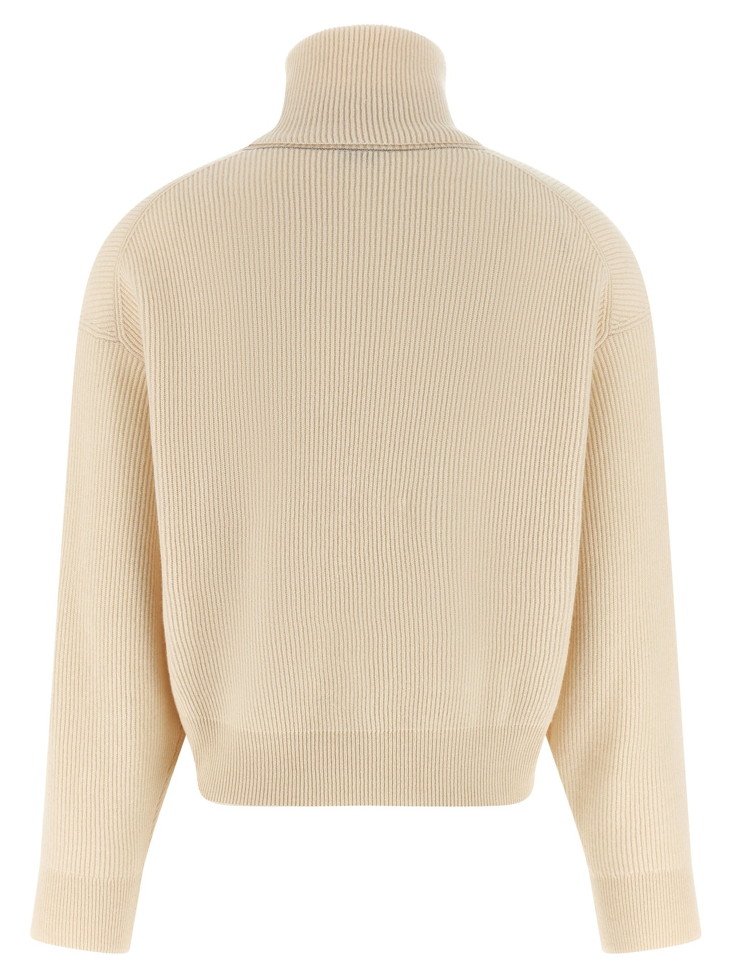 Brunello Cucinelli White Virgin Wool Cardigan