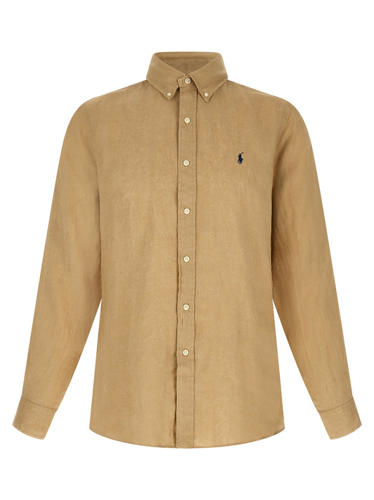 Polo Ralph Lauren Beige Linen Shirt